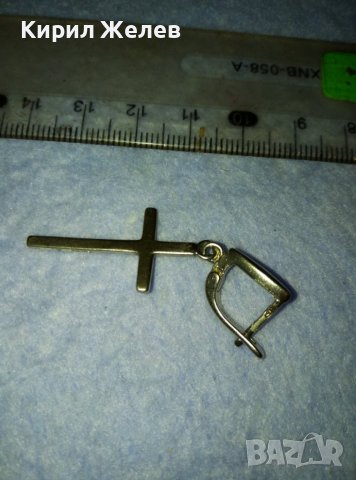 СТИЛНА СРЕБЪРНА АРТ ОБЕЦА СРЕБРО 925 със СРЕБЪРНО КРЪСТЧЕ 39970, снимка 6 - Обеци - 42426456