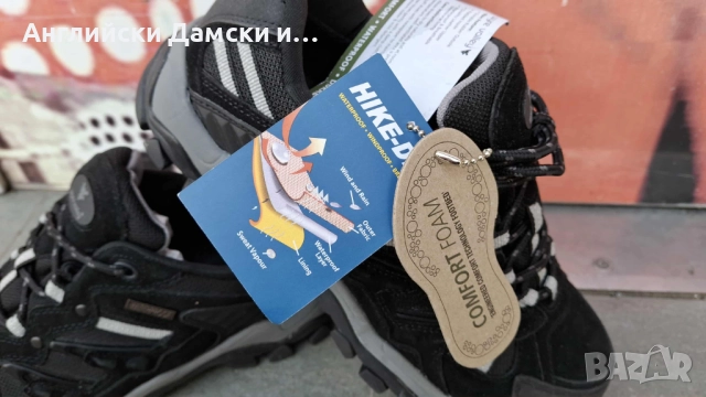 Английски мъжки непромокаеми маратонки от естествена кожа, снимка 4 - Маратонки - 52190500