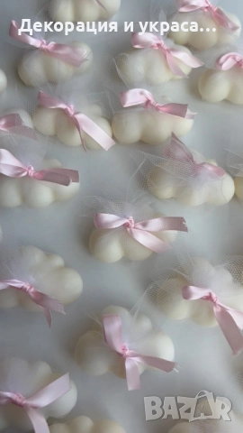 Сапунчета модел Облак за подаръци за гости, снимка 2 - Декорация - 52630425