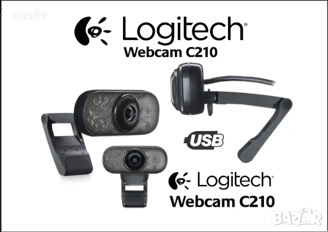 USB Камера с Микрофон Logitech C210 , снимка 1 - Други - 47703594