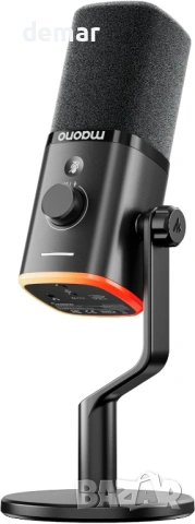 MAONO PD100W Безжичен геймърски микрофон, 2.4GHz безжичен и USB