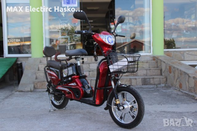 Електрически скутери тип мотопед MaxMotors EBZ16 600W/48V/12Ah, снимка 6 - Мотоциклети и мототехника - 41827580