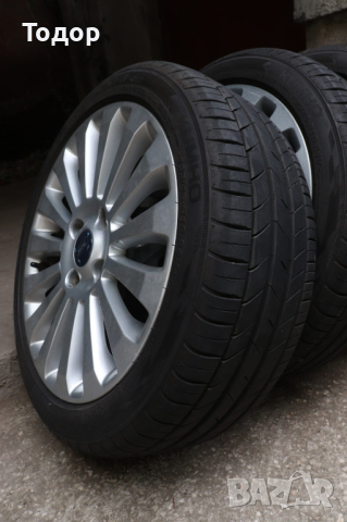 Комплект алуминиеви джанти за Fiesta Mk.7 с гуми., снимка 1 - Гуми и джанти - 44717082