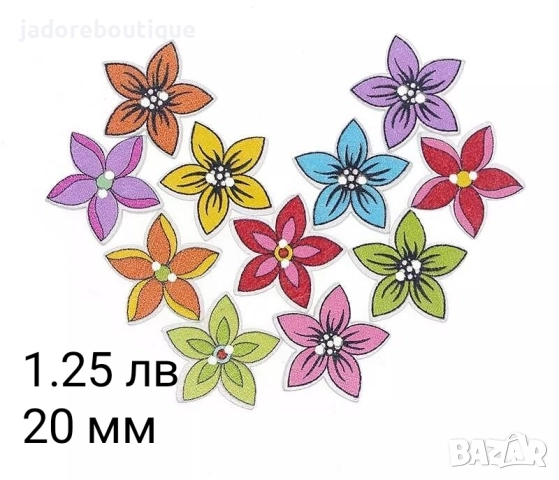 10 бр/к-кт Дървени копчета различни видове и размери, снимка 10 - Други - 36237927