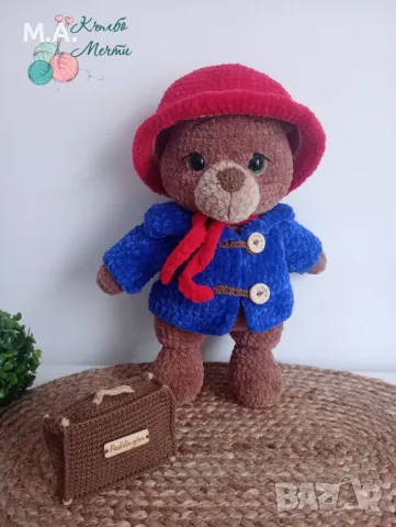 Мечето Падингтън - ръчно изплетено , снимка 1