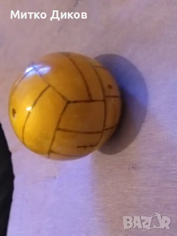Дървена топка от соца касичка фи 88мм рядка и трудно се прави, снимка 4 - Декорация за дома - 49106027