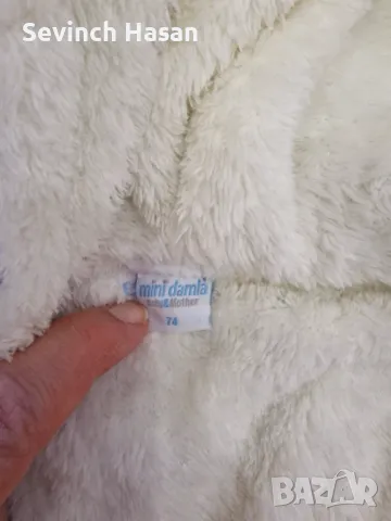 Бебешка пухена жилетка- 74 размер, снимка 4 - Бодита за бебе - 49055749