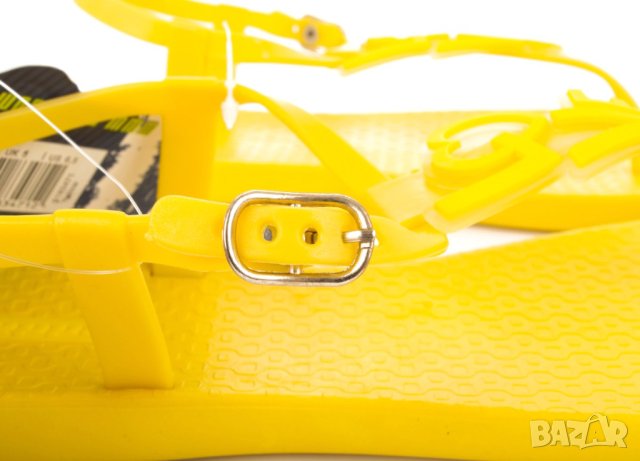 Жълти дамски силиконови равни сандали Beppi - 38, снимка 4 - Сандали - 41488403