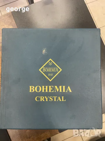 Комплект гарафа и 6 чаши Bohemia Crystal, снимка 7 - Чаши - 49491217