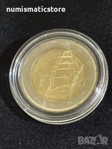 2 евро Италия 2025 Америго Веспучи UNC, снимка 2 - Нумизматика и бонистика - 56299982