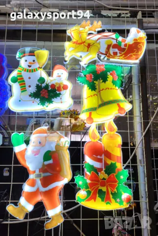 Лед коледна фигурка дядо коледа  двулицеви фигурки  за лед коледна украса, снимка 3 - Декорация за дома - 47828669