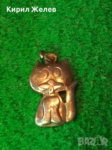 Старо СРЕБЪРНО ФИГУРАЛНО МЕДАЛЬОНЧЕ - КОТЕНЦЕ АРТ ВИСУЛКА ПЕНДАНТ СРЕБРО 32440, снимка 11 - Антикварни и старинни предмети - 39226370