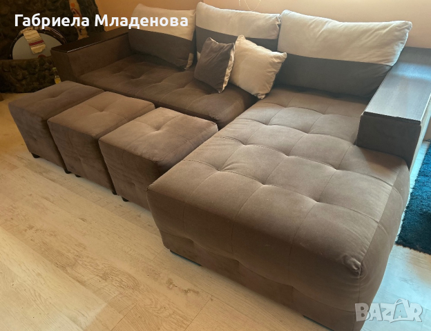 Ъглов диван, снимка 2 - Дивани и мека мебел - 44514775