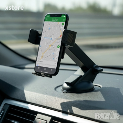 Стойка за телефон за кола KL GO Suction Cup Holder Z62 – 360° въртене, вендуза с гел, снимка 2 - Аксесоари и консумативи - 52830793