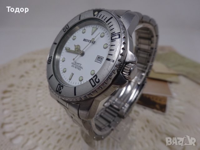 Мъжки кварцов часовник BEUCHAT, снимка 3 - Мъжки - 39385350