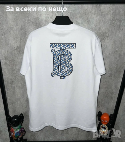 Burberry Мъжка Бяла Тениска👕Мъжка Блуза С Къс Ръкав Бърбъри Код MensPoint4