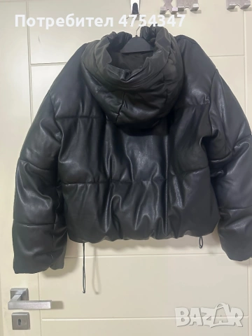 Кожено зимно яке Bershka – много запазено, снимка 3 - Якета - 53699284