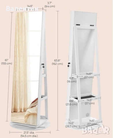 Въртящ се шкаф за бижута, снимка 6 - Други - 53284493