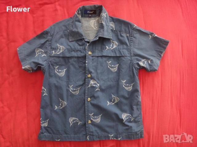 Детска риза с фигурален десен, размер 110