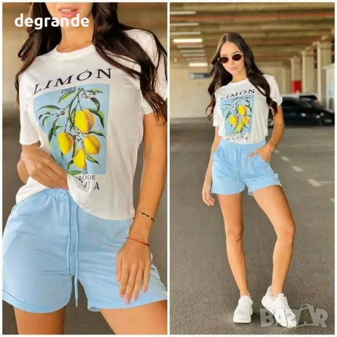 Нмален Дамски комплект от две части с лимони, снимка 2 - Комплекти - 50869660