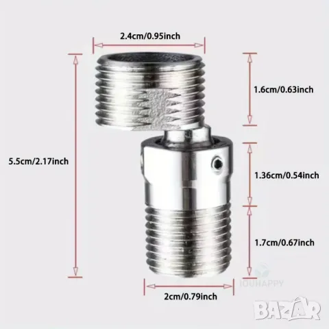 🚿 Универсални водопроводни преходници за душ панели – 100% съвместимост!, снимка 2 - ВИК - 50081887