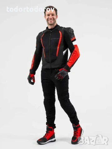 Лятно мото яке за мотор SHIMA MESH PRO 2.0 RED ,всички протектори