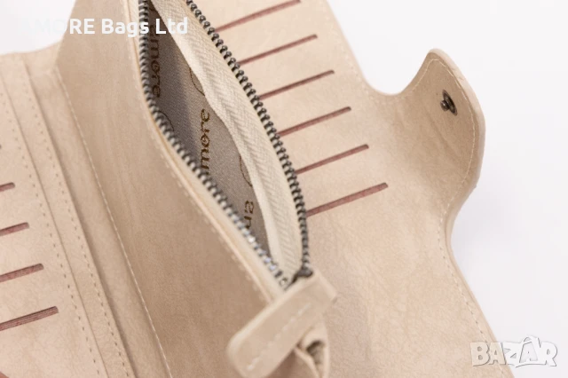 Дамски портфейл AMORE Clara - Cream, снимка 3 - Портфейли, портмонета - 50656854