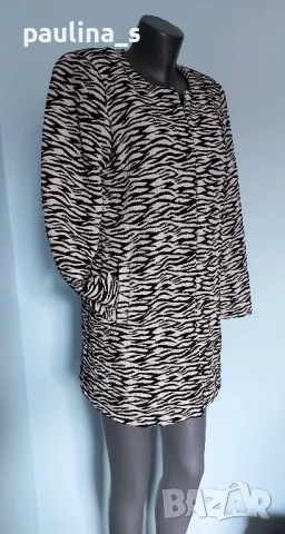 Преходно палто тип манто / Зебра принт / шарка "Vero Moda", снимка 6 - Палта, манта - 29574307