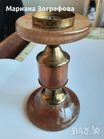 Свещници ковано желязо и др. - 9 бр., - Метална стойка за вино, - за Картина, икона, снимка 12 - Декорация за дома - 49355842