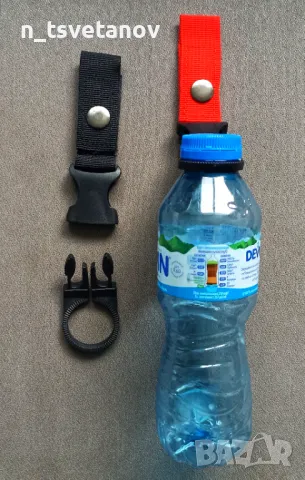 Държач / карабинер за бутилки, снимка 2 - Екипировка - 50396961