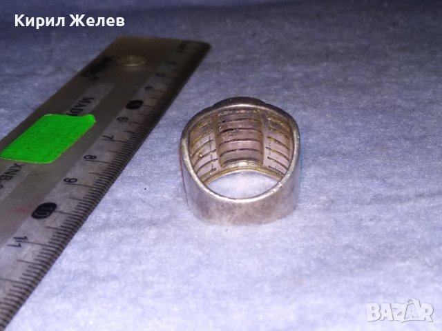 СКЪПОЦЕНЕН СРЕБЪРЕН АЖУРЕН ФЕШЪН АРТ ПРЪСТЕН СРЕБРО 925 с ФАСЕТИРАНИ МАРКАЗИТИ 21381, снимка 3 - Пръстени - 41388924