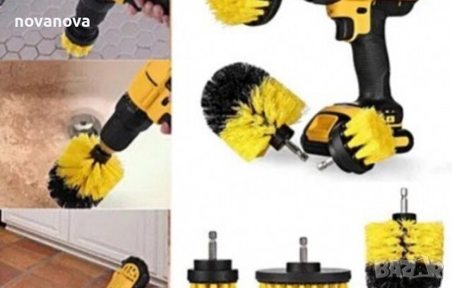 Комплект 3бр. почистващи четки за винтоверт, снимка 5 - Винтоверти - 39421498