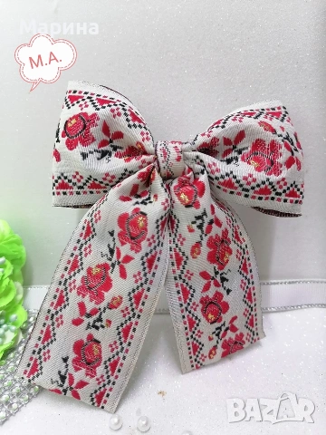 Панделка с фолклорни мотиви, снимка 6 - Аксесоари за коса - 53574130