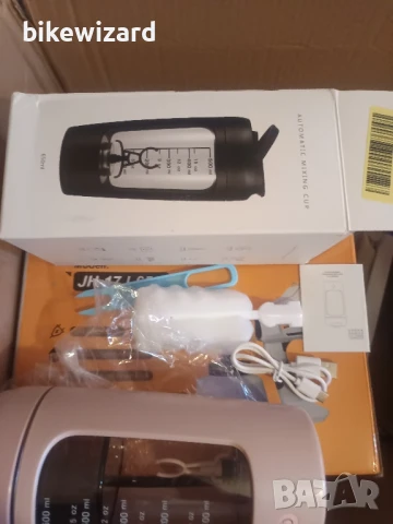 WIYETY Електрически шейкър с отделение за суха смес 650ML USB-C Презареждащ се НОВ, снимка 4 - Друга електроника - 51147517