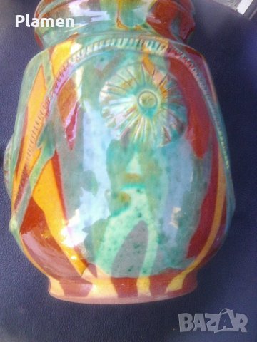 Керамична ваза гърне, снимка 5 - Антикварни и старинни предмети - 42367632