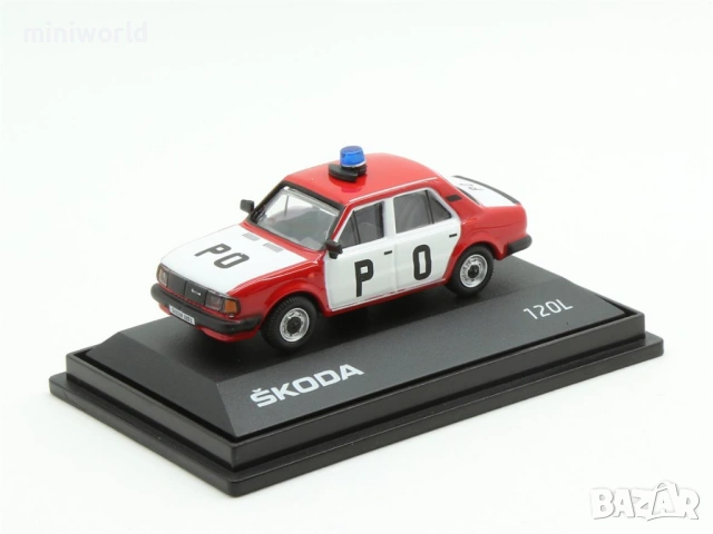 Skoda 120L PO Fire Protection 1984 - мащаб 1:72 на Abrex моделът е нов в PVC дисплей-кейс