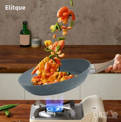 Тиган с многослойно незалепващо покритие, снимка 6 - Съдове за готвене - 52901445