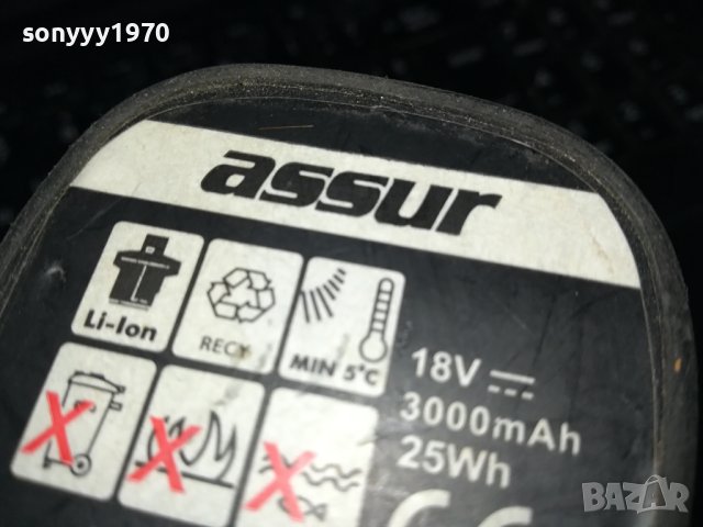 ASSUR MODEL INR18650 18V LI-ION BATTERY PACK-1БРОЙ ЯКА ЗДРАВА БАТЕРИЯ 1902241551, снимка 6 - Други инструменти - 44369868