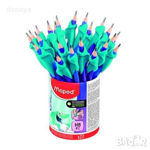 6046 Графитен молив с грип ръкохватка с форма на акула Maped, снимка 7 - Ученически пособия, канцеларски материали - 51675302