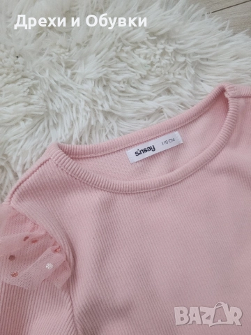 Детски официални рокли в розово и синьо с тюл и пайети. , снимка 4 - Детски рокли и поли - 52468155