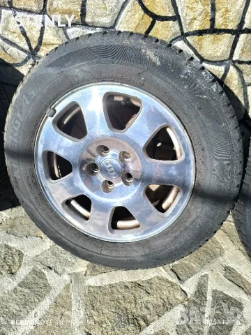 Оригинални лети джанти с гуми за Ауди, 15 цола 5 бр , снимка 4 - Гуми и джанти - 48837255