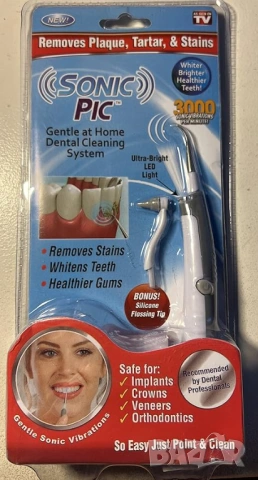 Sonic Pic - професионален уред за почистване на зъби