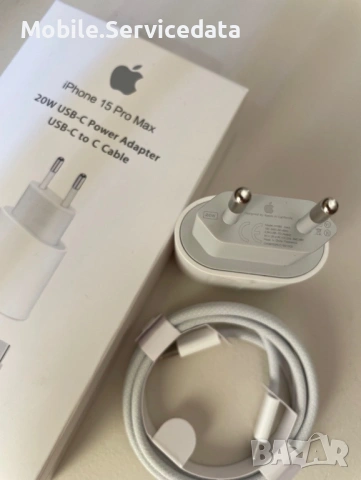 Оригинален комплект зарядно Apple Айфон (Iphone) 15/16/17 USB-C, снимка 2 - Оригинални зарядни - 53385829