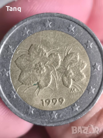 Ретро монета от 2 евро Финландска от 1999г.
