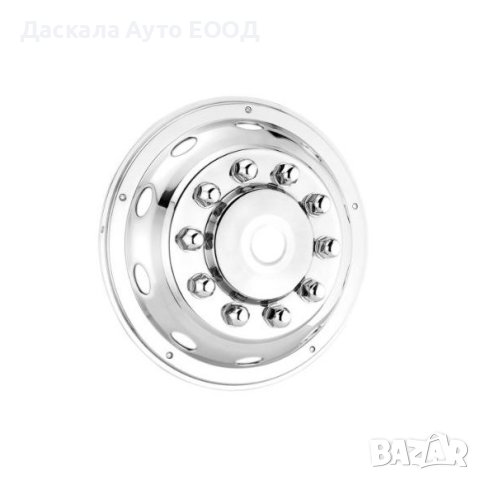 1бр. предни тасове тас за джанти от неръждаема стомана 22.5" за камион, снимка 4 - Аксесоари и консумативи - 41583103