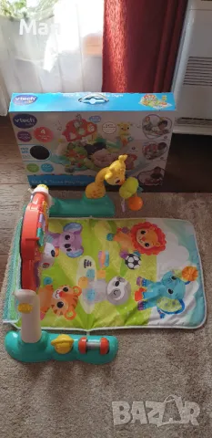 Бебешка активна гимнастика Vtech Kick & Score Play Gym - музикална, снимка 3 - Музикални играчки - 48497371