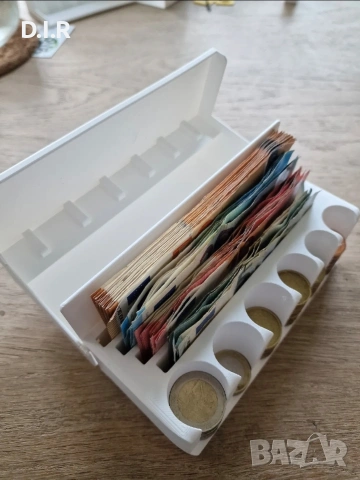 Органайзер за евромонети и банкноти с капак, снимка 4 - Сейфове и каси - 53104037