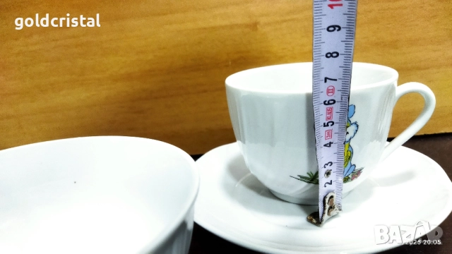 Стар български порцелан детски комплект за хранене , снимка 3 - Антикварни и старинни предмети - 52030928