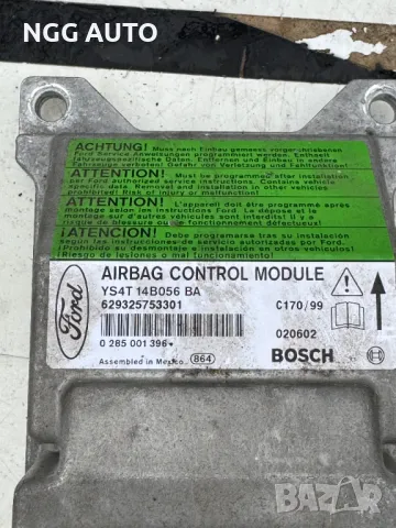 Модул Айргаг, AirBag за Форд Фокус 1, Ford Focus Mk1, BOSCH, 0 285 001 396, YS4T 14B056 BA, снимка 2 - Части - 48302107