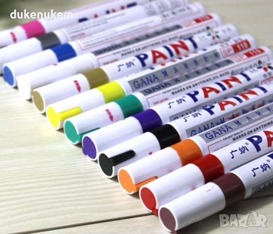 НОВИ! Перманенти маркери водоустойчиви различни цветове, снимка 7 - Ученически пособия, канцеларски материали - 39022151
